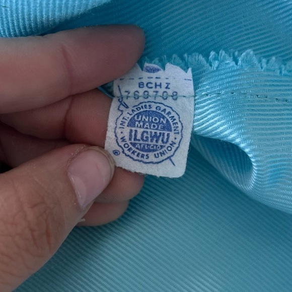 VINTAGE 1970s Shift Dress With Balloon Sleeves and Vest - Picture 3 of 12